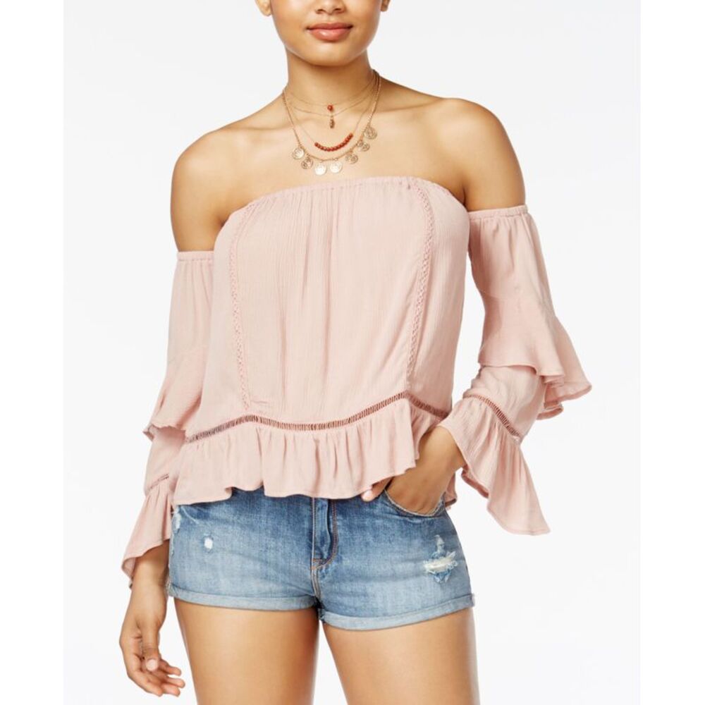 American Rag Juniors Off The Shoulder Top